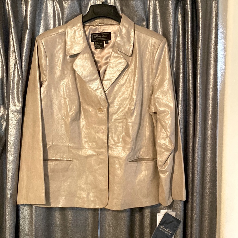 Terry Lewis Classic Luxuries 100% leather jacket